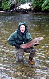 George M. handles a hog!!!