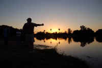 Rich C. casting practice at Hart Park