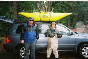 Rain is no deterant to a good fishing trip